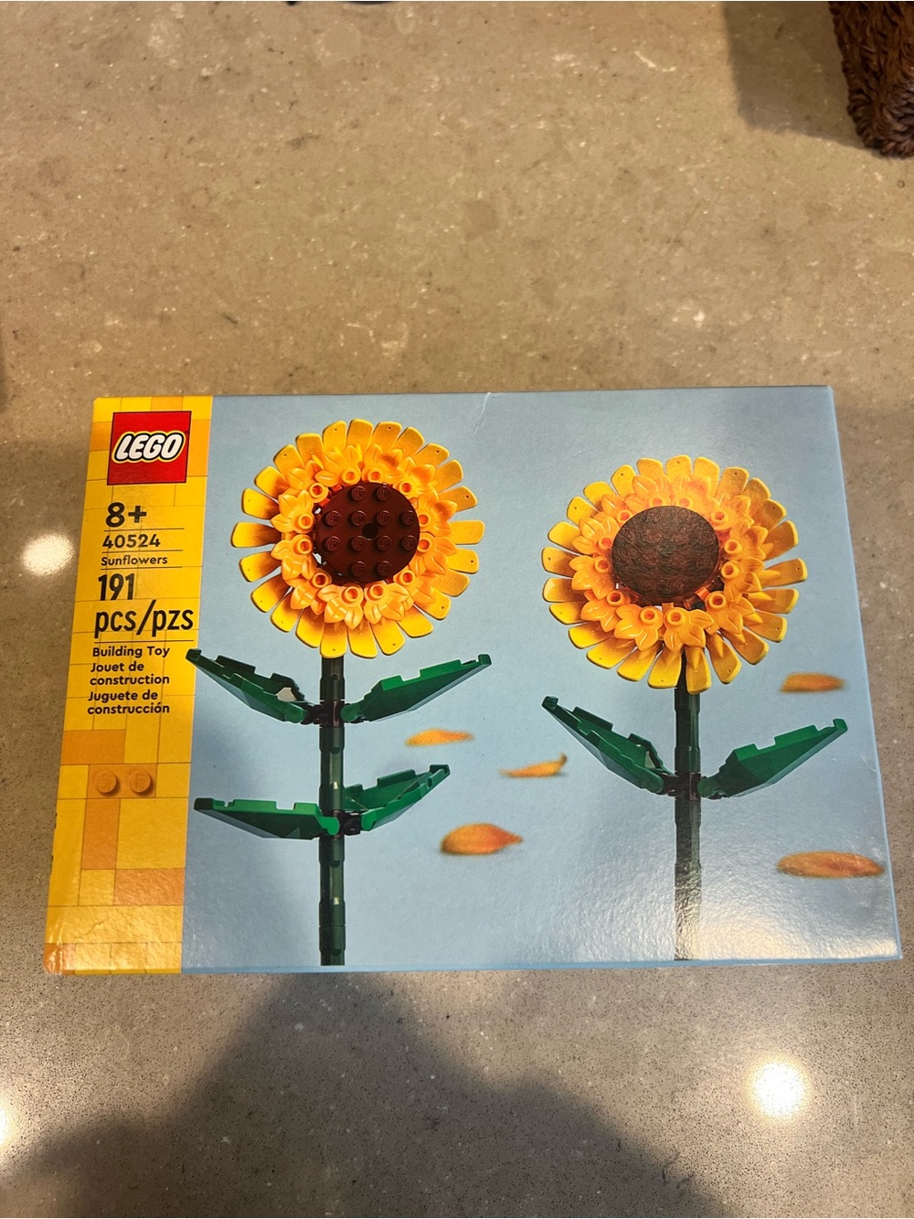 LEGO Yellow & Green Sunflower Build